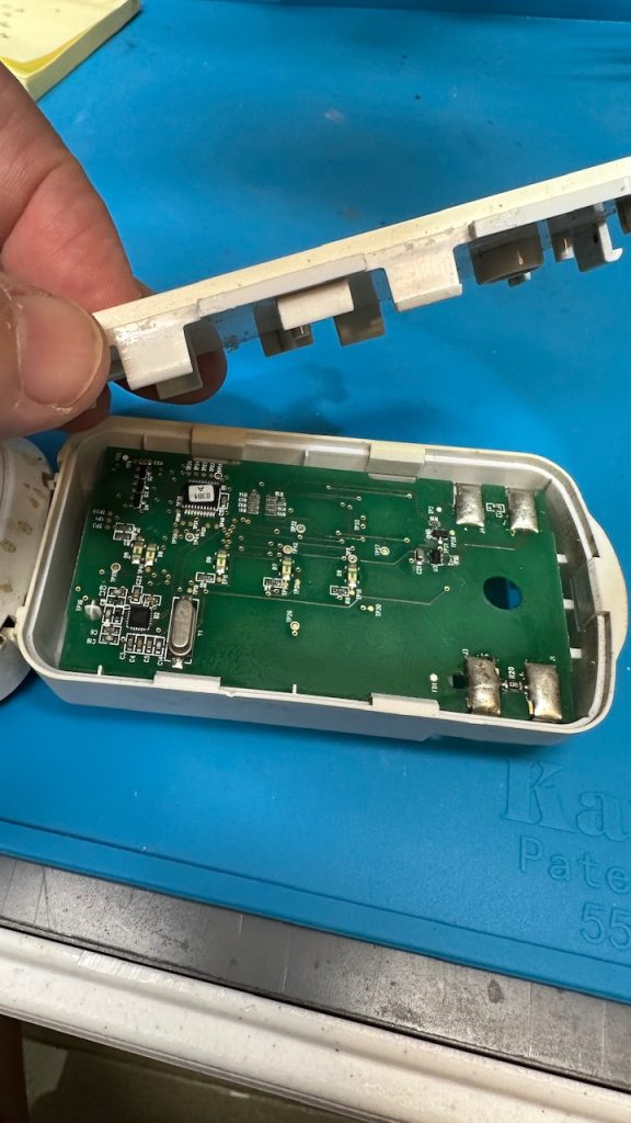 How to fix your remote control begins with getting it apart. 