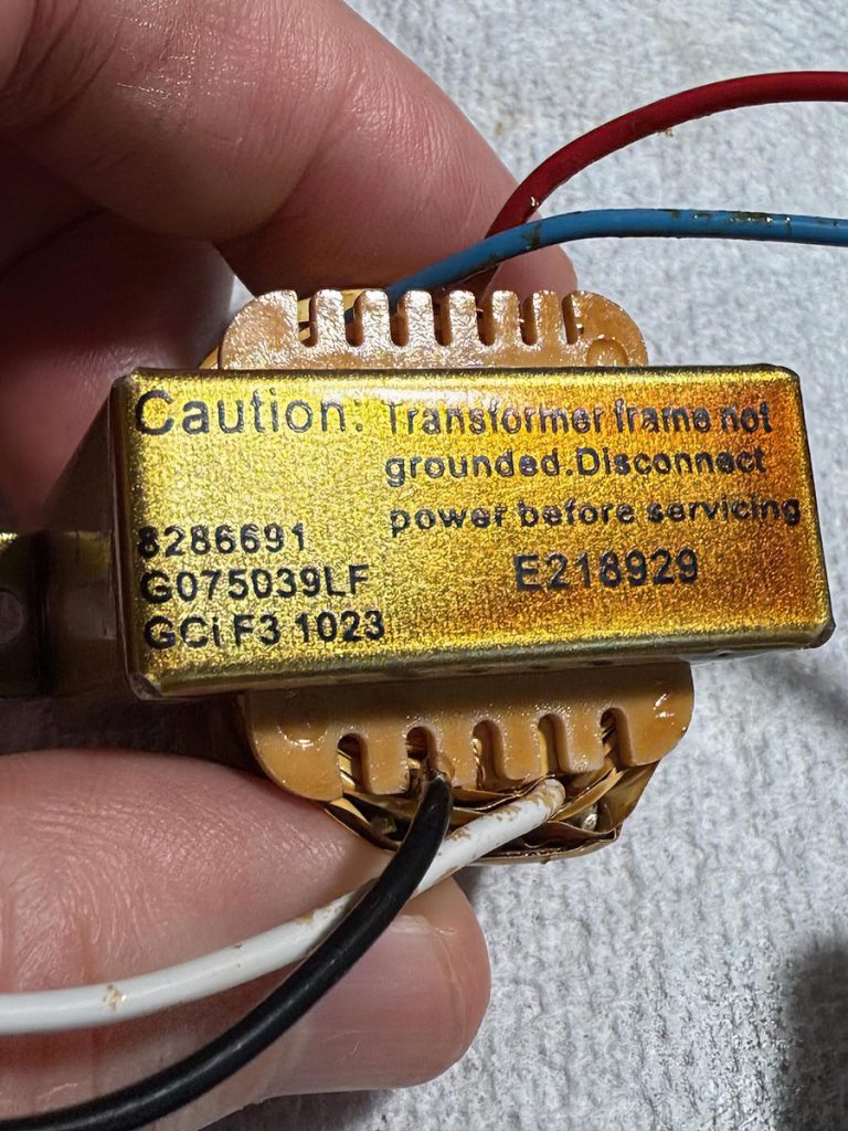 The faulty spark igniter transformer. 120v 1 to 1 isolation transformer.